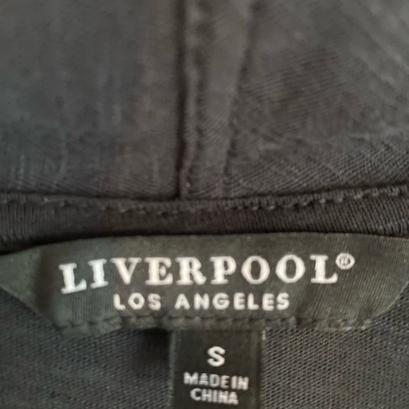 Liverpool Black Wrap Ruched Long Sleeve Top - Picture 3 of 6